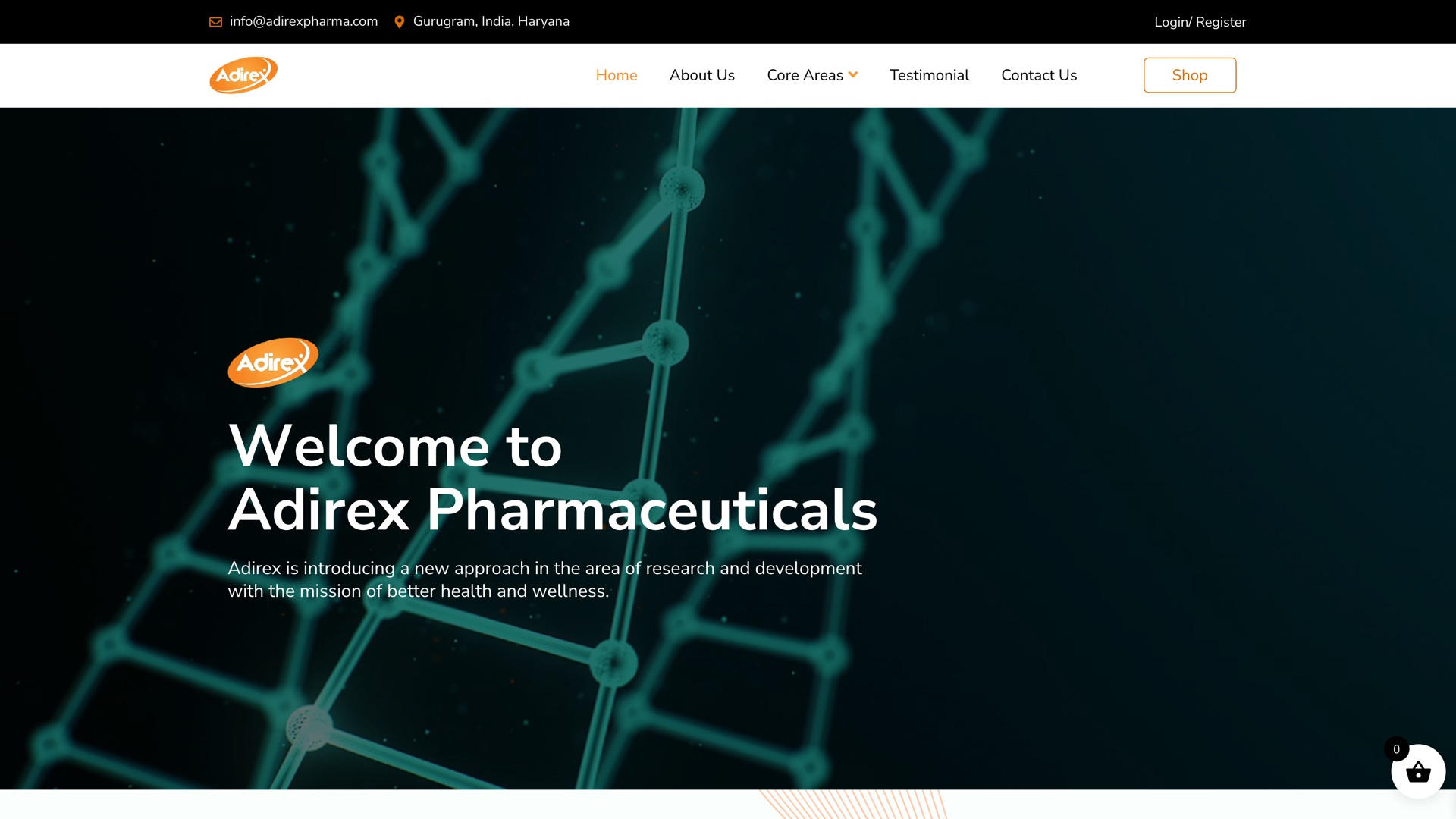 Adirex Pharmaceuticals — live site