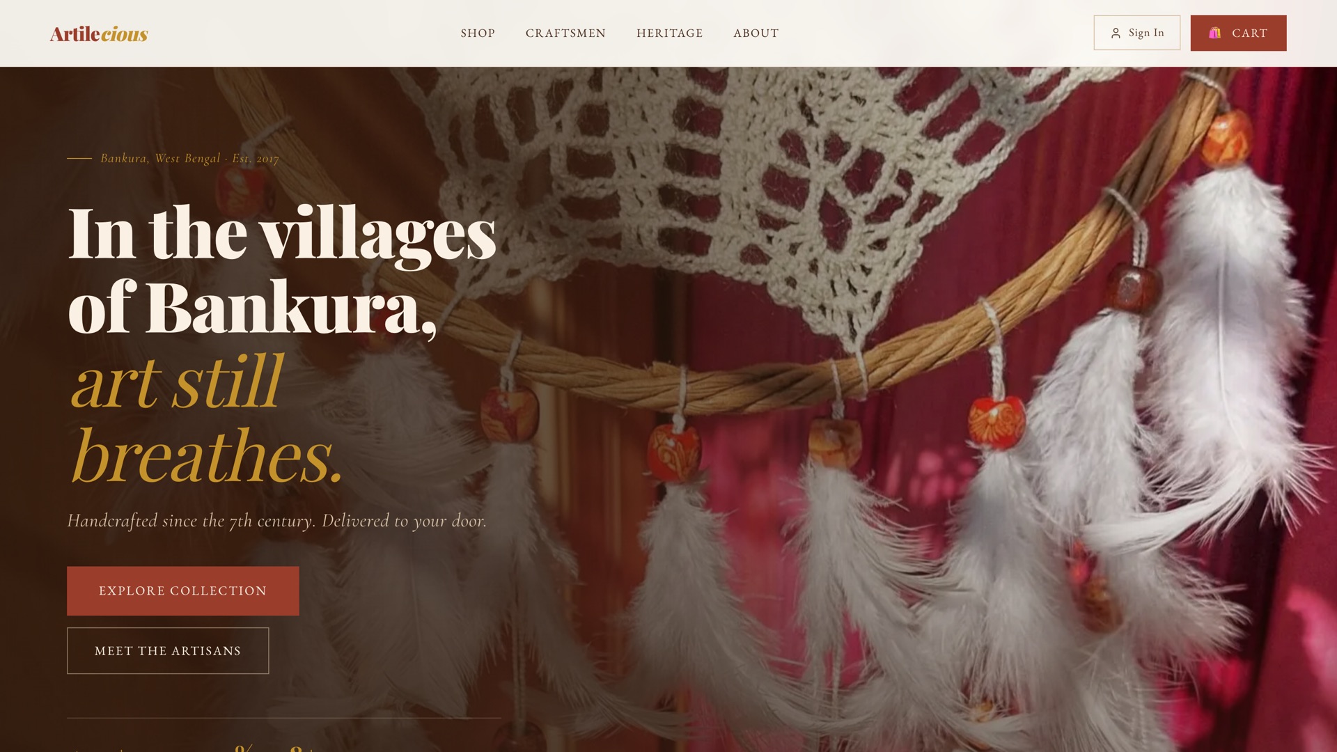 Artilecious — live headless storefront