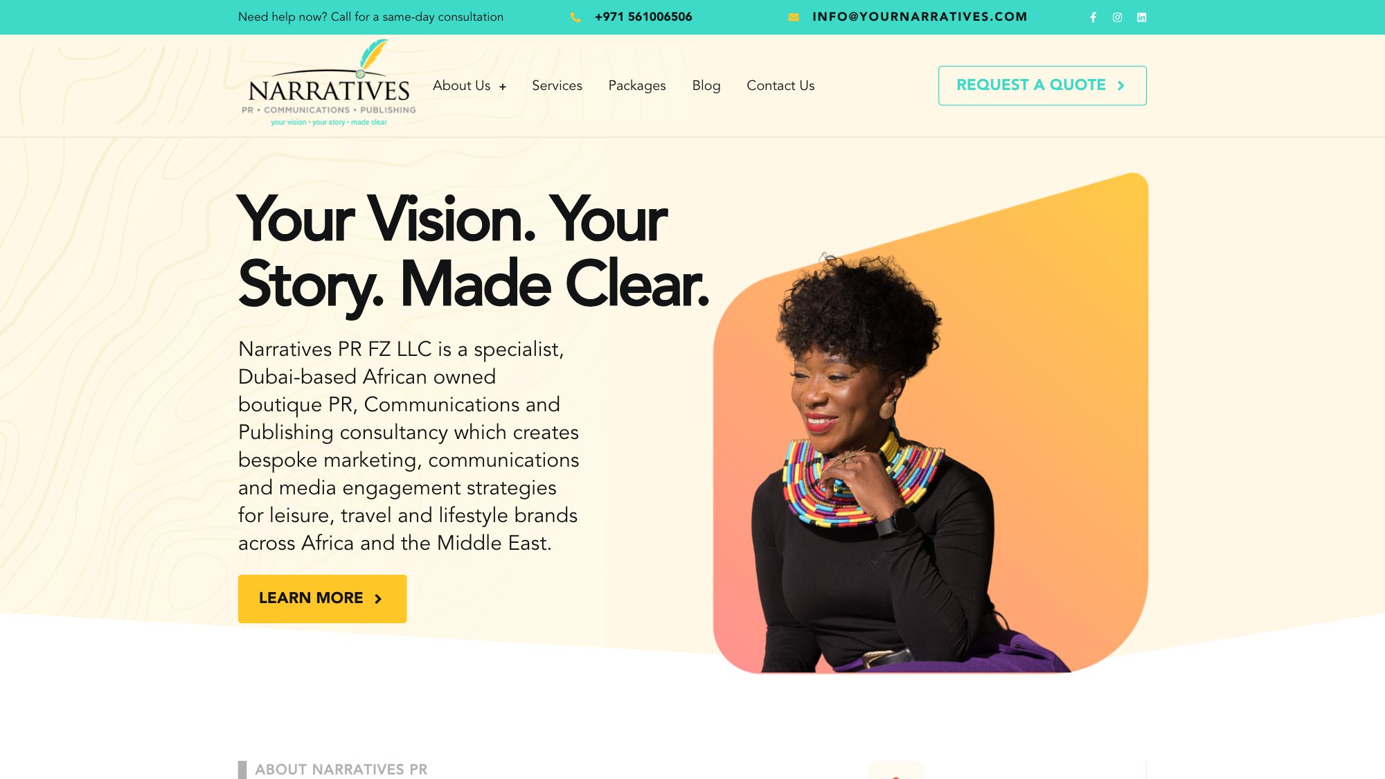 Narratives PR — live site